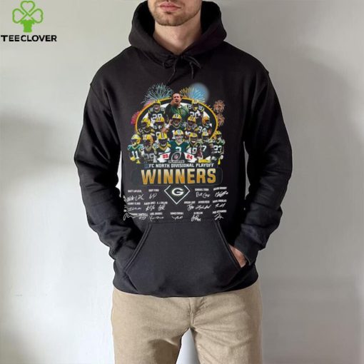 Fireworks Green Bay Packers 23 24 NFC North Divisional Playoff winners signatures hoodie, sweater, longsleeve, shirt v-neck, t-shirt