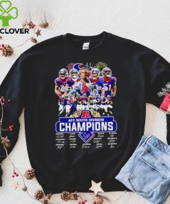 Fireworks Houston Texans 2024 AFC South Division Champions signatures shirt