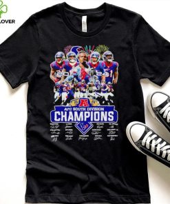 Fireworks Houston Texans 2024 AFC South Division Champions signatures shirt