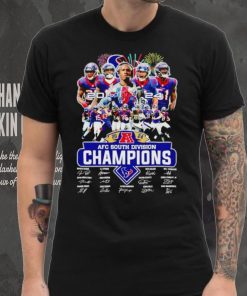 Fireworks Houston Texans 2024 AFC South Division Champions signatures shirt