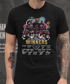 Fireworks Houston Texans 23 24 AFC South Divisional Playoff winners signatures hoodie, sweater, longsleeve, shirt v-neck, t-shirt