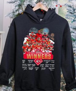 Fireworks Kansas City Chiefs 23 24 AFC West Divisional Playoff winners signatures shirt