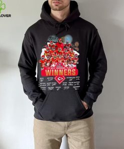 Fireworks Kansas City Chiefs 23 24 AFC West Divisional Playoff winners signatures hoodie, sweater, longsleeve, shirt v-neck, t-shirt