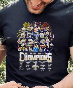 Fireworks New Orleans Saints 2023 NFC South Division Champions signatures hoodie, sweater, longsleeve, shirt v-neck, t-shirt