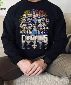 Fireworks New Orleans Saints 2023 NFC South Division Champions signatures hoodie, sweater, longsleeve, shirt v-neck, t-shirt