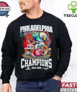 Fireworks Philadelphia Eagles NFC Championship Champions 2024 2025 mascot shirt