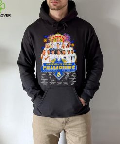 Fireworks Real Madrid 2023 2024 Supercopa de Espana Champions signatures hoodie, sweater, longsleeve, shirt v-neck, t-shirt