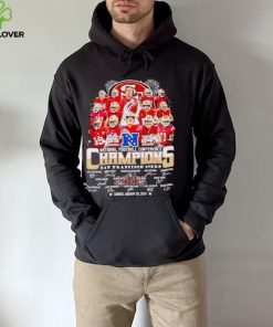 Fireworks San Francisco 49ers 23 24 NFC Champions signatures hoodie, sweater, longsleeve, shirt v-neck, t-shirt