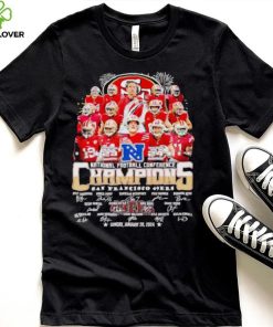 Fireworks San Francisco 49ers 23 24 NFC Champions signatures hoodie, sweater, longsleeve, shirt v-neck, t-shirt