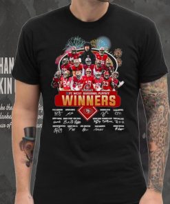 Fireworks San Francisco 49ers 23 24 NFC West Divisional Playoff winners signatures hoodie, sweater, longsleeve, shirt v-neck, t-shirt