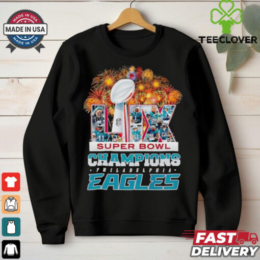 Fireworks Super Bowl LIX Champions Philadelphia Eagles shirt