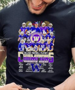 Fireworks Washington Huskies 2024 College Football Playoff Champions signatures hoodie, sweater, longsleeve, shirt v-neck, t-shirt