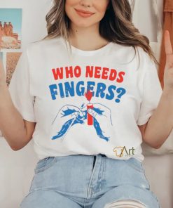 Fireworks who needs fingers 4th of july shirt