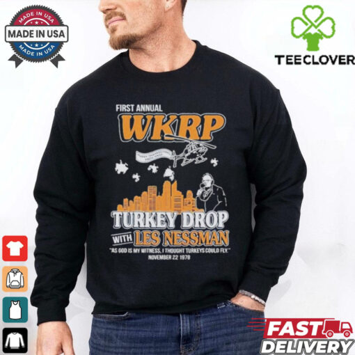 First Annual Thanksgiving Day Turkey Drop With Les Nessman Shirt