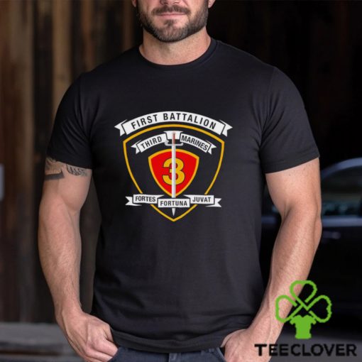 First Battalion Third Marines Fortes Fortuna Juvat logo hoodie, sweater, longsleeve, shirt v-neck, t-shirt