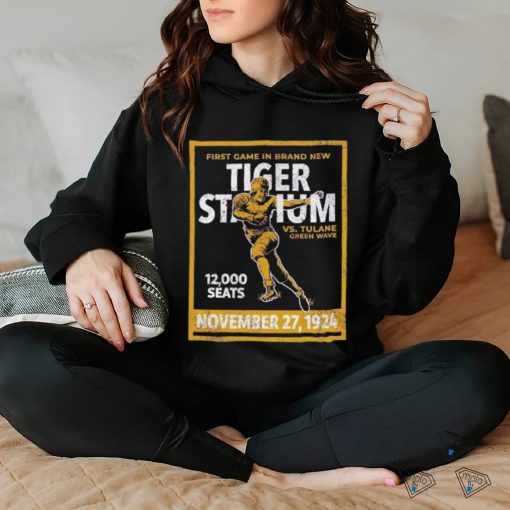First Game In Brand New Tiger Stadium Vs Tulane Green Wave 12 000 Seats November 27 1924 T shirt