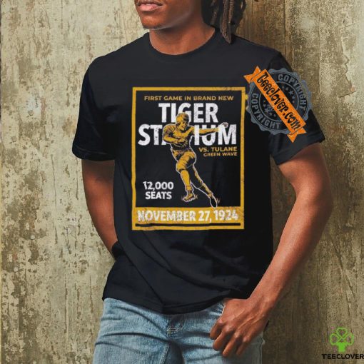 First Game In Brand New Tiger Stadium Vs Tulane Green Wave 12 000 Seats November 27 1924 T shirt