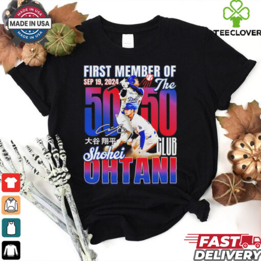 First Member of The 50 50 Club Shohei Ohtani hoodie, sweater, longsleeve, shirt v-neck, t-shirt