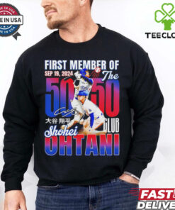 First Member of The 50 50 Club Shohei Ohtani hoodie, sweater, longsleeve, shirt v-neck, t-shirt