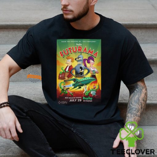 First Poster For Futurama Season 12 Premieres July 29 On HuLu Unisex T Shirt