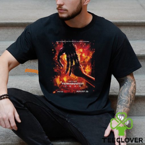 First Poster For The Terminator Anime Series Only On Netflix August 29 Classic T Shirt