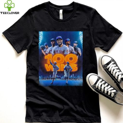 First To 100 Wins New York Mets Shirt