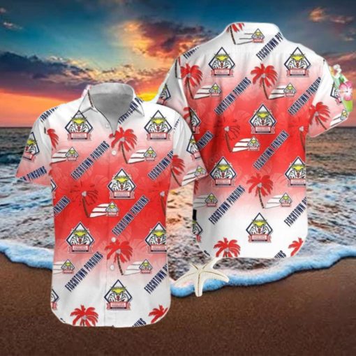 Fischtown Pinguins Red White Gradient Hawaiian Shirt Style Gift
