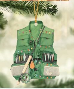 Fishing Vest With Christmas Light Ornament For Fishing Lovers 10