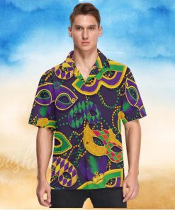 Fisyme Mardi Gras Mask Shenanigans New Orleans Hawaiian Shirt