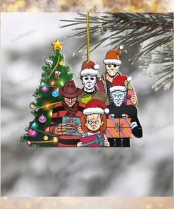 Five Dangerous Villains With Santa Hat Ornament