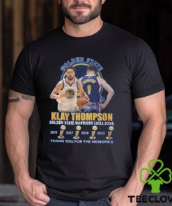 Klay Thompson Golden State Warriors 2011 2024 Thank You For The Memories T Shirt