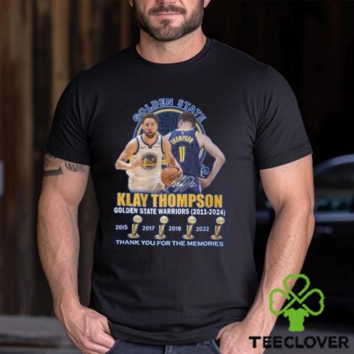 Klay Thompson Golden State Warriors 2011 2024 Thank You For The Memories T Shirt