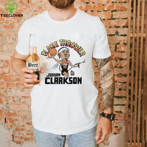 Flamethrower Jordan Clarkson Utah Jazz shirt