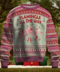 Flamingo All The Way Ugly Christmas Sweater