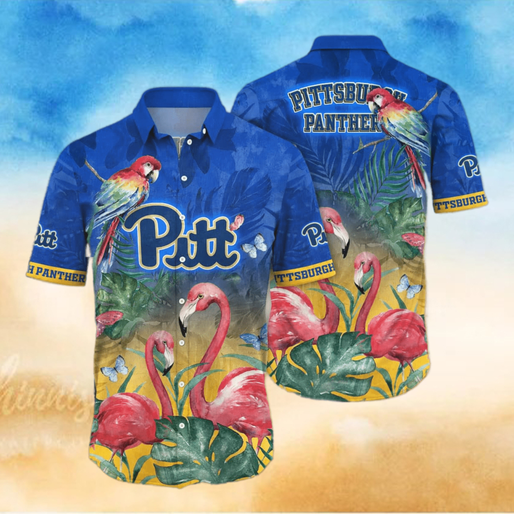 Flamingo Aloha NCAA Pitt Panthers Hawaiian Shirt Summer Beach Gift Flamingo Aloha NCAA Pitt Panthers Hawaiian Shirt Summer Beach Gift