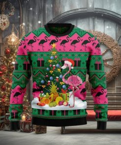 Flamingo Christmas Tree Ugly Christmas Sweater Gift For Men And Women