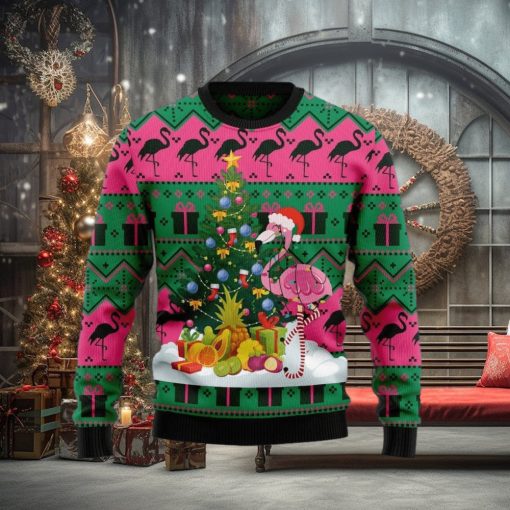 Flamingo Christmas Tree Ugly Christmas Sweater Gift For Men And Women