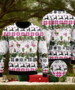 Flamingo Christmas Ugly Christmas Sweater, Christmas Gift, Gift Christmas 2024