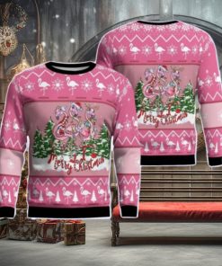 Flamingo Christmas Ugly Sweater 3D Sweater For Men Women