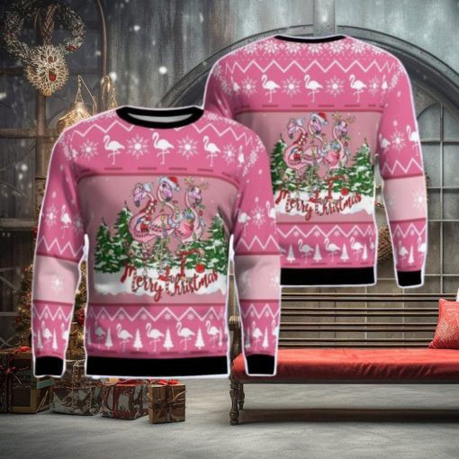 Flamingo Christmas Ugly Sweater 3D Sweater For Men Women