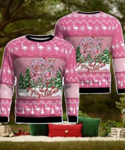 Flamingo Christmas Ugly Sweater 3D Sweater For Men Women