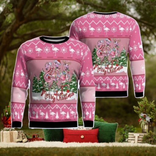 Flamingo Christmas Ugly Sweater 3D Sweater For Men Women