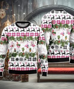 Flamingo Christmas Unisex Ugly Sweater For Men Women