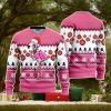 Reindeer And Beer On Buffalo Plaid Pattern Christmas Unisex Ugly Sweater