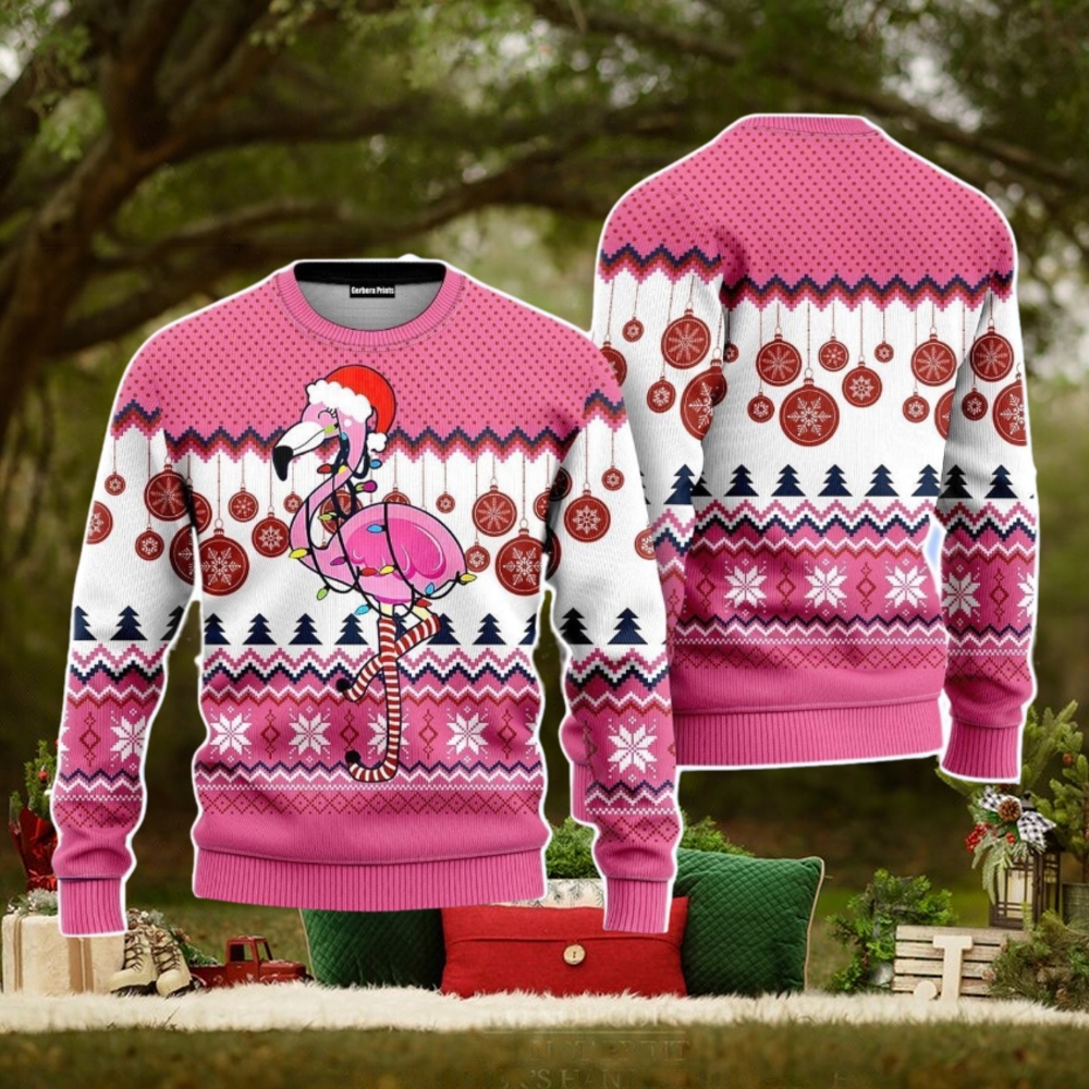 Flamingo Christmas Unisex Ugly Sweater Flamingo Christmas Unisex Ugly Sweater