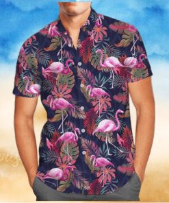 Flamingo Hawaiian Shirt Shorts