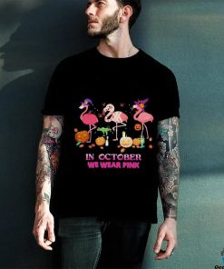 Flamingo In October we wear Pink Happy Halloween 2023 Shirt