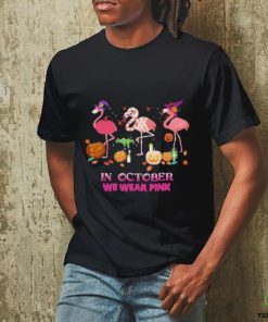 Flamingo In October we wear Pink Happy Halloween 2023 Shirt 1 Flamingo In October we wear Pink Happy Halloween 2023 Shirt