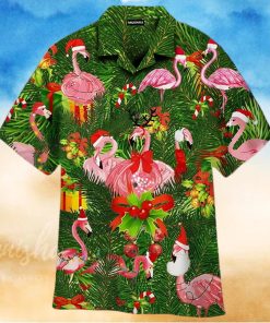 Flamingo Merry Christmas Hawaiian Shirt