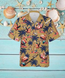 Flamingo Play Football Montana State Bobcats 3D Hawaiian Shirt For Men And Women